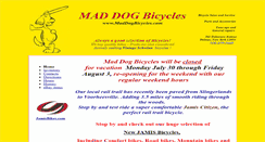 Desktop Screenshot of maddogbicycles.com